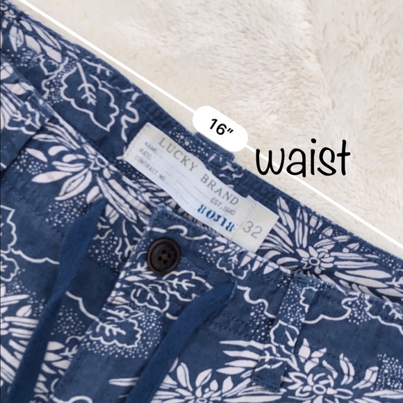 Lucky Brand Mens Flat Front Hawaiian Shorts sz 32 - Picture 6 of 6